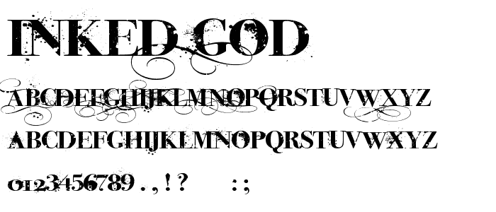 iNked God font